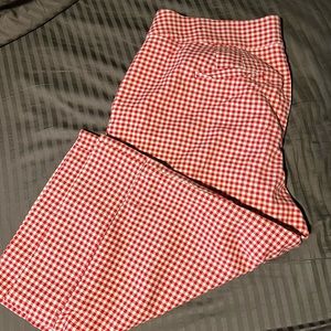 lane Bryant Crop pants wide leg -red and white - size 24